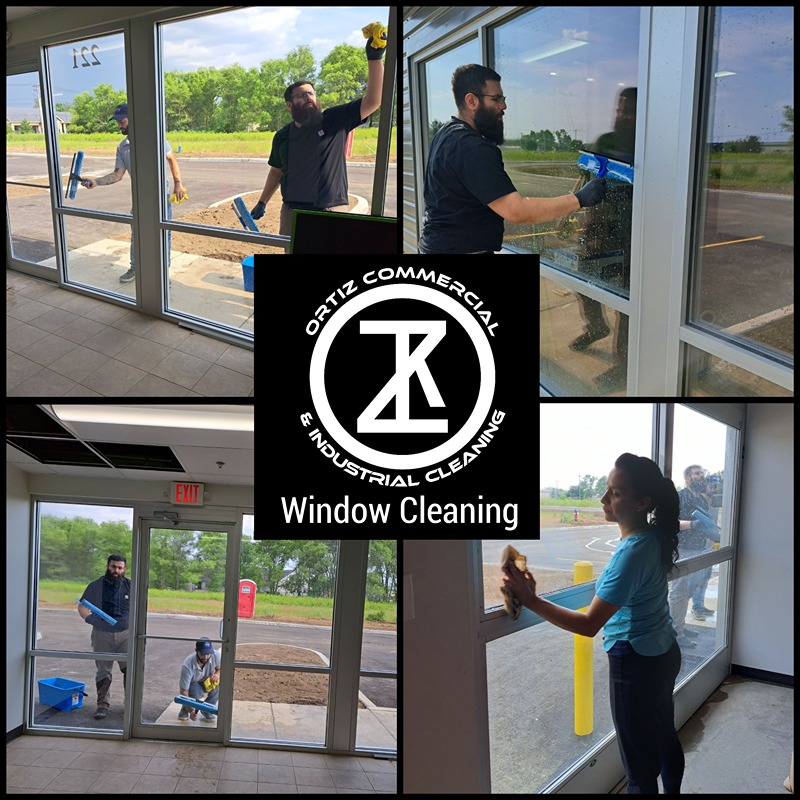 commercial cleaning services; window cleaning